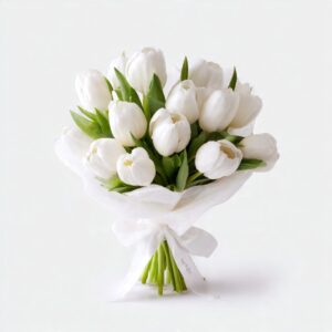 White Elegance Tulip Bouquet 26% off